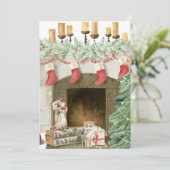 Grappige Kat Kerst Kaarten 4 (Staand voorkant)