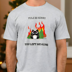 Grappige Kat Kerstmis Zal Je Spijten T-shirt