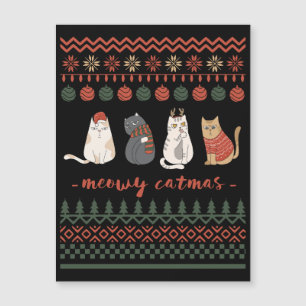 Grappige Kat Kerstwoordspeling - Kat Kerstmis