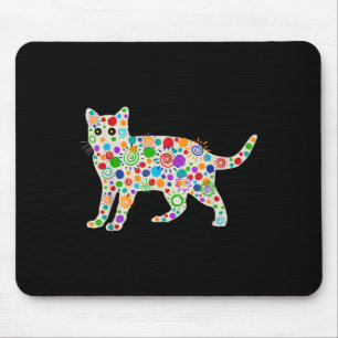 Grappige kat kitten liefhebbers polka dot happy do muismat