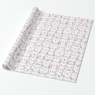 Grappige kat kleintjes katten poes cadeau cadeaupapier