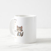 Grappige kat koffiemok (Voorkant links)