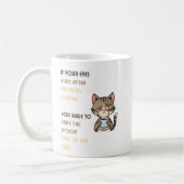 Grappige kat koffiemok (Links)