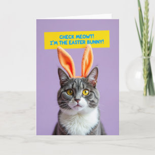 Grappige kat kostuum kerstkaart kaart