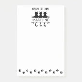 Grappige kat liefhebber gekke kat dame gepersonali post-it® notes (Voorkant)