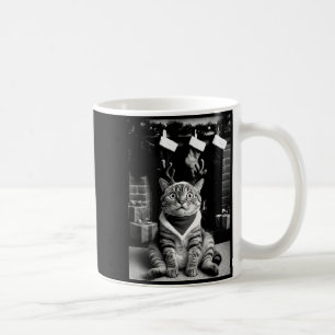 Grappige kat maakt een selfie Kerstmis Xmas pyjama Koffiemok