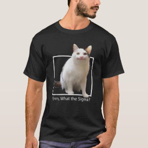 Grappige kat meme citaat ERM Wat Sigma voor mannen T-shirt