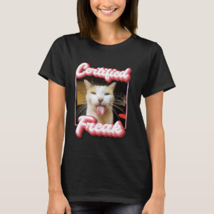 Grappige kat meme - Gecertificeerde Freak Funny Ca T-shirt