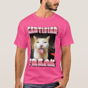 Grappige kat meme - Gecertificeerde Freak Funny Ca T-shirt