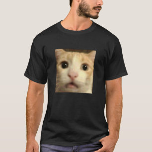 Grappige kat meme humor wazige foto grafisch t-shirt