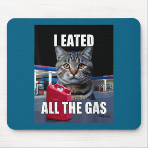 Grappige kat meme ik at gewilde alle gas grappige muismat