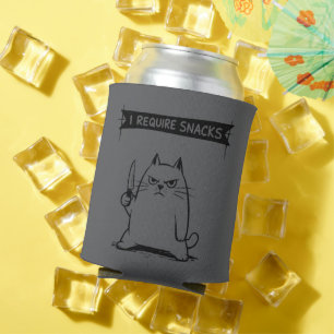 Grappige kat meme ik heb snacks nodig  blikjeskoeler