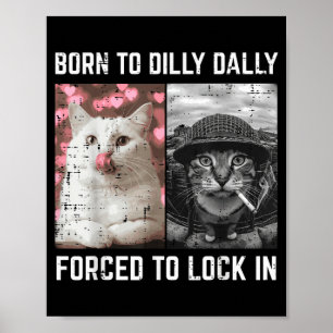 Grappige kat meme internet jongens jeugd kinderen poster