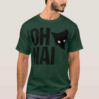 Grappige kat meme oh hai t-shirt