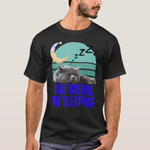 Grappige Kat Meme Retro Kitty Kattenliefhebber Nie T-shirt