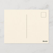 Grappige kat met verjaardagstaart briefkaart (Achterkant)