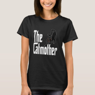 Grappige Kat Moeder Katmoeder Zwarte Kat Moeder Ki T-shirt