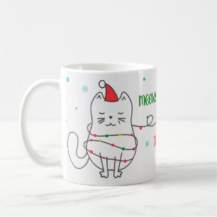 Grappige kat mok