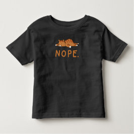 Grappige Kat Nee Lui Kat Oranje Kat Vrouw Kat Lief Kinder Shirts