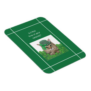 Grappige kat op St. Patrick's Dag Magneet