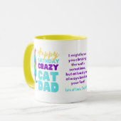 Grappige KAT PAPA Verjaardag Van De VROUW Naar ECH Mok (Voorkant links)