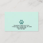 Grappige Kat Pet Care Afspraak Herinnering Veterin Visitekaartje (Achterkant)
