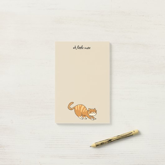 grappige kat post-it® notes (Op bureau)