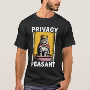 Grappige kat privacy boerenkat kattenbak kat 1 t-shirt