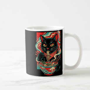 Grappige Kat Ramen Japanse Grafische Kawaii Retro Koffiemok