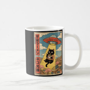 Grappige Kat Ramen Ufo Japanse Anime Voor Mannen V Koffiemok