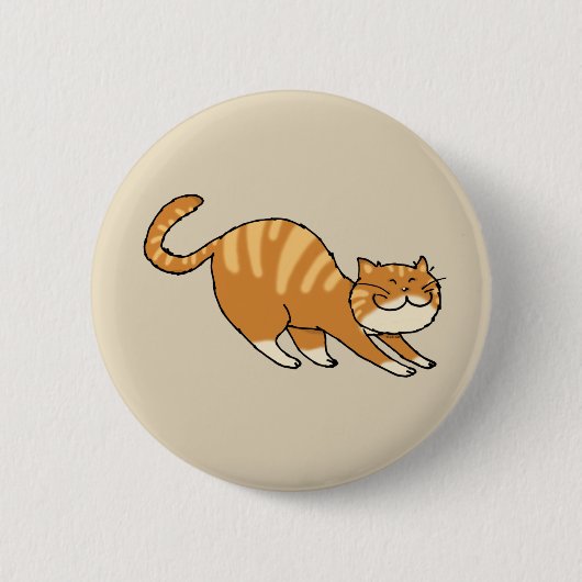 grappige kat ronde button 5,7 cm (Voorkant)