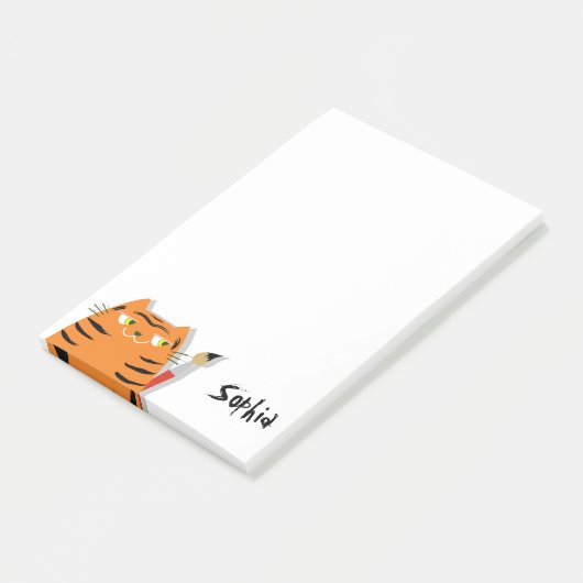 Grappige Kat Schattig Post-it® Notes (Schuin)