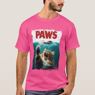 Grappige Kat Schattigee Kattenliefhebber Paws Kat T-shirt