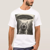 Grappige Kat Selfie met UFO T-shirt (Voorkant)
