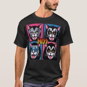 Grappige kat sis rock en roll voor kat liefhebber  t-shirt