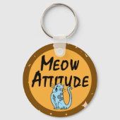 grappige kat sleutelhanger (Voorkant)