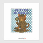 grappige kat sticker (Vel)