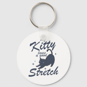 Grappige Kat Stretch Shirt – Cute Kitty Yoga Cadea Sleutelhanger