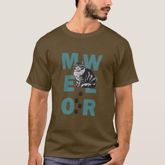 grappige kat t-shirt (Voorkant)