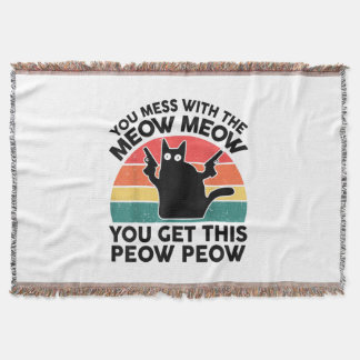 Grappige Kat T Shirt Je Stoort Meow Kat Liefhebber Deken