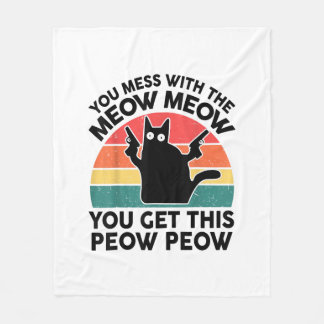 Grappige Kat T Shirt Je Stoort Meow Kat Liefhebber Fleece Deken