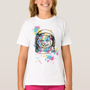 Grappige Kat T Shirt Ruimtekat Alien Kitten Astron