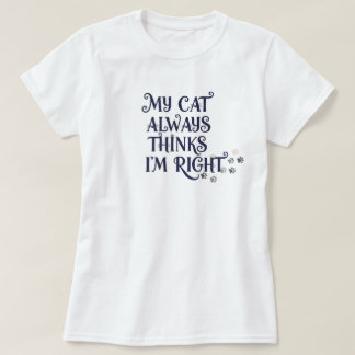 Grappige kat tekst t-shirt
