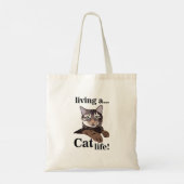 Grappige Kat Tote Bag (Achterkant)