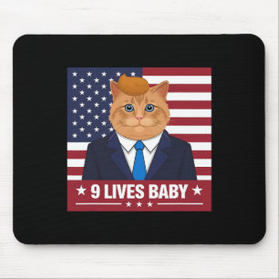 Grappige kat Trump 9 leeft Baby Grappig Stem op Tr Muismat