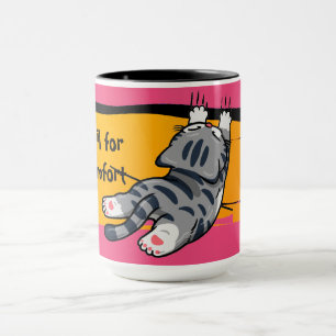 Grappige Kat, Vette Kat, Grappig Lettertype, Moder Mok