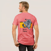 Grappige Kat, Vette Kat, Grappig Lettertype, Moder Tri-Blend Shirt (Voorkant)