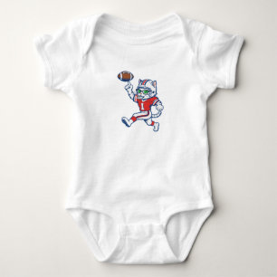 Grappige kat voetballspeler romper