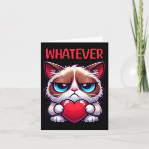 Grappige Kat Wat Dan Ook Mopperige Valentijn Kaart