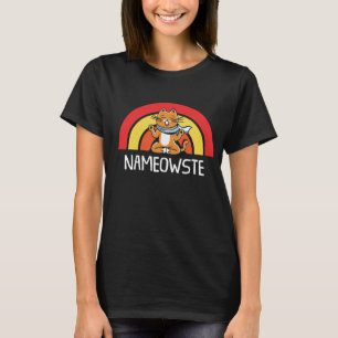 Grappige Kat Yoga Positie Namaste Kat Yoga T-shirt
